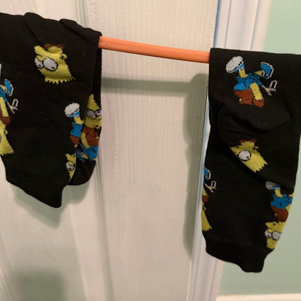 Simpson character socks.